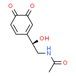 Acetamide, N-[2-(3,4-dioxo-1,5-cyclohexadien-1-yl)-2-hydroxyethyl]-, (R)- (9CI)结构式