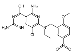 5-(N-ethyl-(2'-methoxy-5'-nitrobenzyl))amiloride结构式