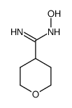 N'-Hydroxyoxane-4-carboximidamide结构式