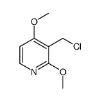 3-(Chloromethyl)-2,4-dimethoxypyridine结构式