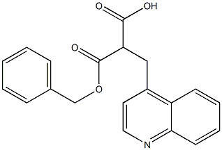 2-(benzyloxycarbonyl)-3-(quinolin-4-yl)propanoic acid structure