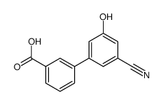 3-(3-cyano-5-hydroxyphenyl)benzoic acid结构式