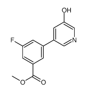 methyl 3-fluoro-5-(5-hydroxypyridin-3-yl)benzoate结构式