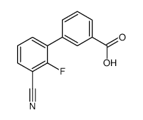 3-(3-cyano-2-fluorophenyl)benzoic acid结构式