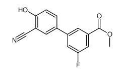 methyl 3-(3-cyano-4-hydroxyphenyl)-5-fluorobenzoate结构式