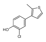 2-chloro-4-(2-methylthiophen-3-yl)phenol结构式