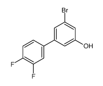 3-bromo-5-(3,4-difluorophenyl)phenol结构式