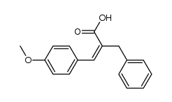 2-benzyl-3-(4-methoxy-phenyl)-acrylic acid Structure