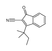 1-(2-methylbutan-2-yl)-3-oxoindene-2-carbonitrile结构式