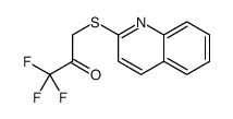 1,1,1-trifluoro-3-quinolin-2-ylsulfanylpropan-2-one Structure