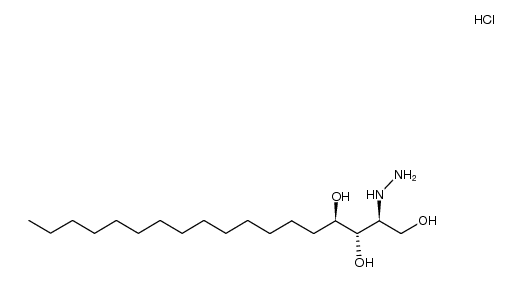 (2S,3S,4R)-2-hydrazinyloctadecane-1,3,4-triol hydrochloride Structure