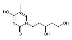1-(3,5-dihydroxypentyl)-5-methylpyrimidine-2,4-dione Structure