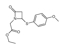 ethyl 2-[2-(4-methoxyphenyl)sulfanyl-4-oxoazetidin-1-yl]acetate Structure
