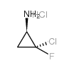 trans-2-Chloro-2-fluorocyclopropaneamine hydrochloride structure