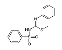 methyl N'-(benzenesulfonyl)-N-phenylcarbamimidothioate Structure