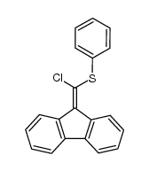 (chloro-fluoren-9-ylidene-methyl)-phenyl sulfide Structure