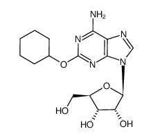 2-(cyclohexyloxy)-Adenosine Structure