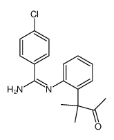 N-(o-(1',1'-dimethyl-2'-oxo-propyl)-phenyl)-4-chlorobenzamidine结构式