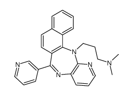 N,N-Dimethyl-7-(3-pyridinyl)-13H-benzo(i)pyrido(2,3-b)(1,4)benzodiazepine-13-propanamine Structure
