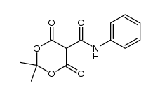 2,2-dimethyl-4,6-dioxo-N-phenyl-1,3-dioxane-5-carboxamide结构式