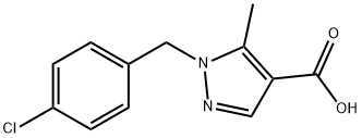 JR-13588, 1-(4-Chlorobenzyl)-5-methyl-1H-pyrazole-4-carboxylic acid结构式