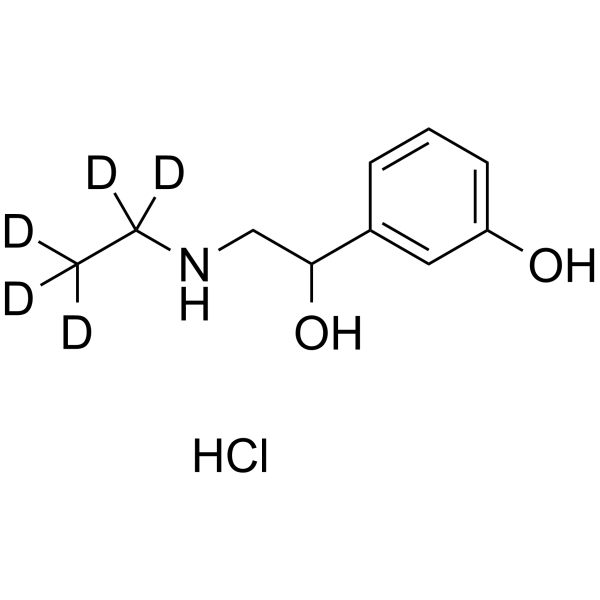 Etilefrin-d5 hydrochloride结构式