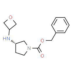(S)-Benzyl 3-(oxetan-3-ylamino)pyrrolidine-1-carboxylate结构式