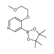 4-(2-methoxyethoxy)-3-(4,4,5,5-tetramethyl-1,3,2-dioxaborolan-2-yl)pyridine结构式