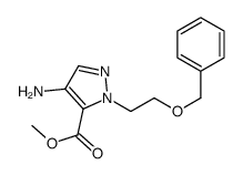 4-Amino-1-[2-(phenylmethoxy)ethyl]-1H-pyrazole-5-carboxylic Acid Methyl Ester结构式