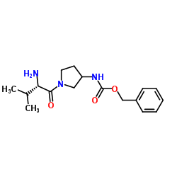 Benzyl [1-(L-valyl)-3-pyrrolidinyl]carbamate结构式