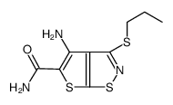 4-amino-3-propylsulfanylthieno[3,2-d][1,2]thiazole-5-carboxamide结构式