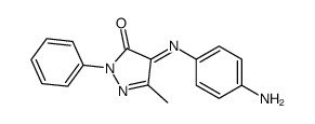 4-[(p-Aminophenyl)imino]-3-methyl-1-phenyl-2-pyrazolin-5-one结构式