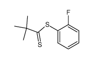 Dithiopivalinsaeure-2-fluorphenylester Structure