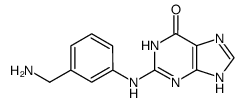 N2-(3-(aminomethyl)phenyl)guanine Structure