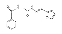 furfurylidene(N-benzoyl)glycyl hydrazone结构式