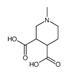 1-methylpiperidine-3,4-dicarboxylic acid结构式