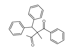 2-benzhydryl-2-methyl-1-phenyl-1,3-butanedione Structure