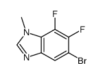 5-Bromo-6,7-difluoro-1-Methyl-1,3-benzodiazole Structure