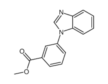 Methyl 3-(1H-benzo[d]imidazol-1-yl)benzoate结构式