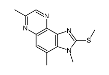 3,4,7-trimethyl-2-methylsulfanylimidazo[4,5-f]quinoxaline结构式