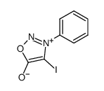 4-iodo-3-phenyl-1,2,3-λ5-oxadiazol-3-ium-5-olate结构式