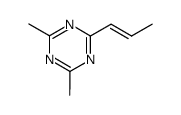 1-(4,6-dimethyl-s-triazin-2-yl)-1-propene结构式