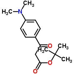 tert-butyl 3-(4-(dimethylamino)phenyl)-3-oxopropanoate Structure