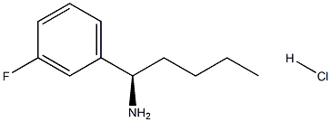 (1R)-1-(3-FLUOROPHENYL)PENTAN-1-AMINE HYDROCHLORIDE结构式