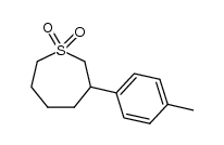 3-(4-methylphenyl)thiepane 1,1-dioxide结构式