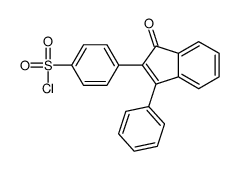 4-(1-oxo-3-phenylinden-2-yl)benzenesulfonyl chloride结构式