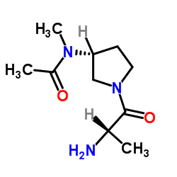 N-[(3R)-1-Alanyl-3-pyrrolidinyl]-N-methylacetamide Structure
