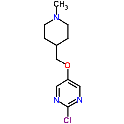 2-chloro-5-((1-methylpiperidin-4-yl)methoxy)pyrimidine structure