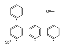 methanolate,tetraphenylstibanium Structure