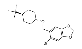 trans-(6'-bromopiperonyloxy)-4-tert-butylcyclohexane结构式